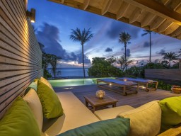 Beach Pool Villa - Exterior of a beach pool villa with lots of privacy.